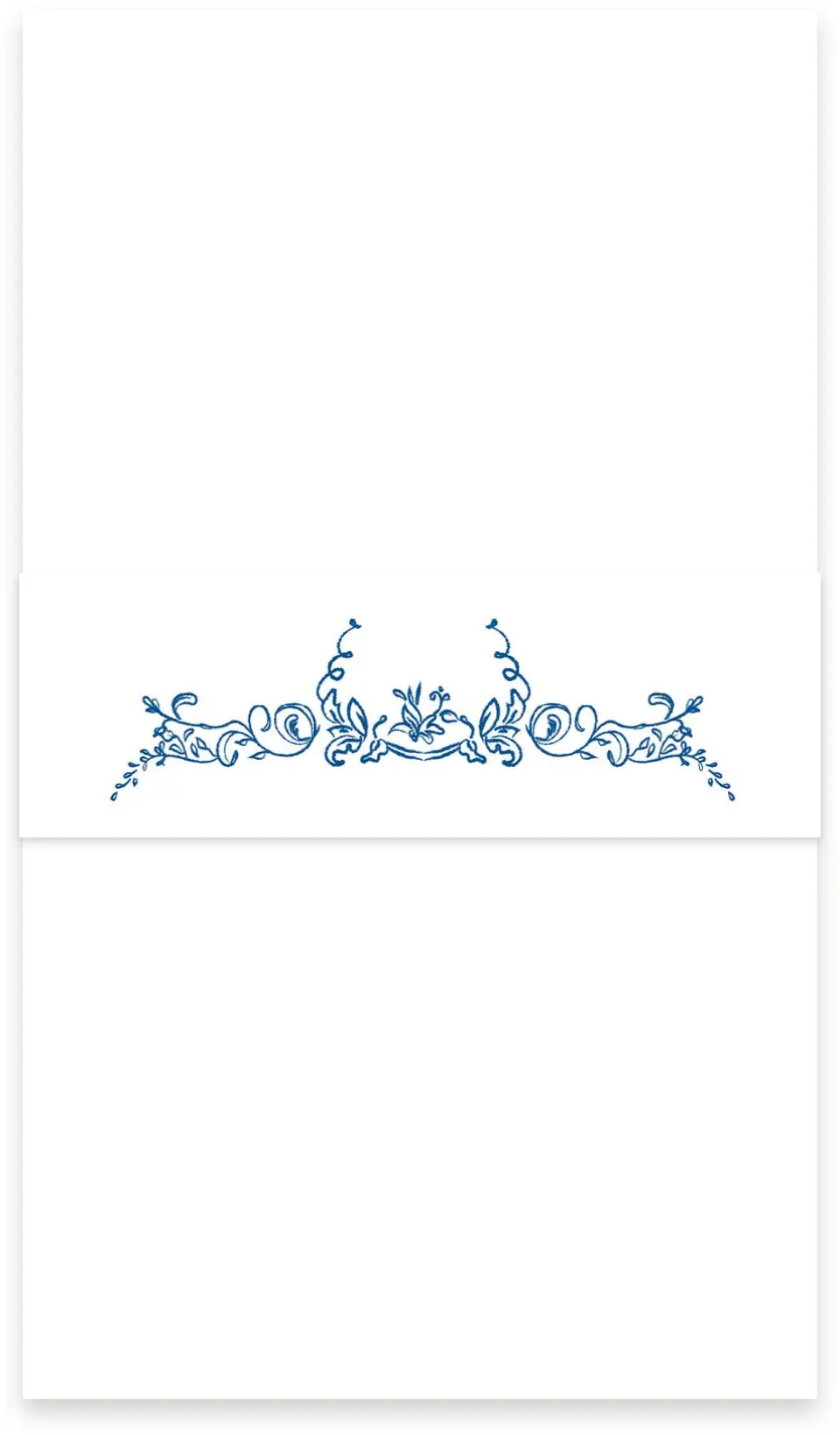 This is a 1½" x 12" Vellum Band called Ornamental Elegance printed in full color