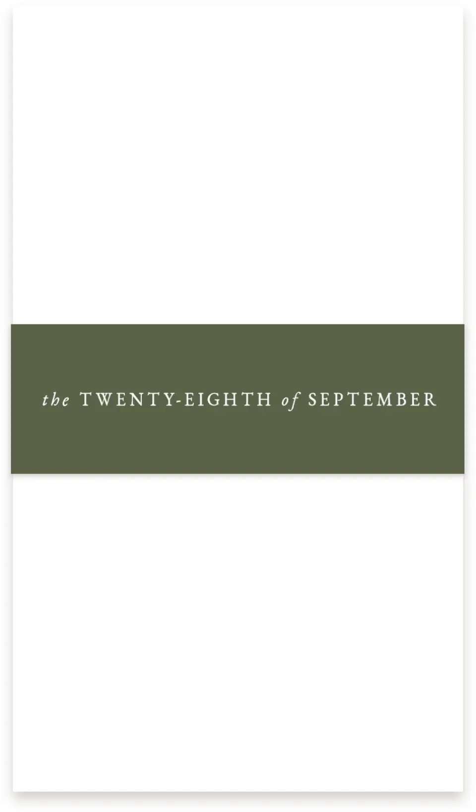 This is a 1½" x 12" Vellum Band called Elegant Crest printed in full color
