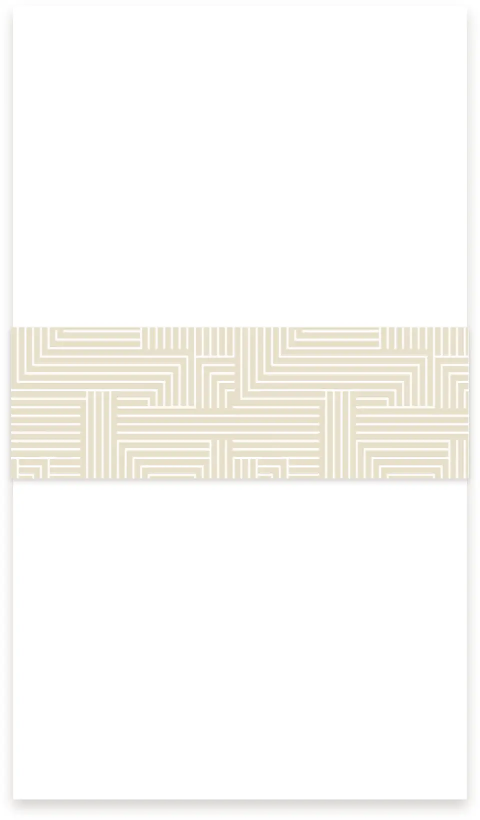 This is a 1½" x 12" Vellum Band called Love Maze printed in full color