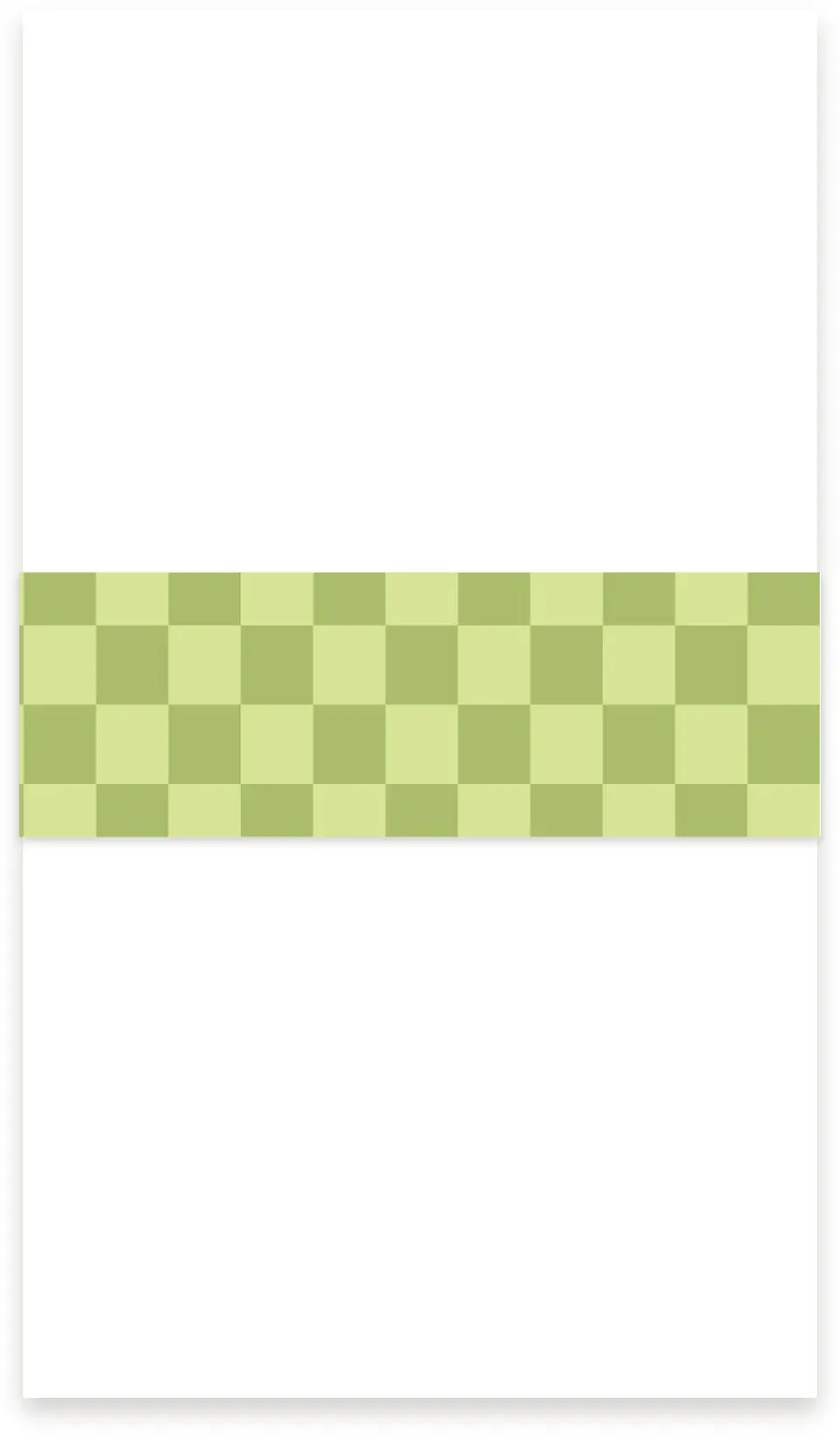 This is a 1½" x 12" Vellum Band called The Abigail printed in full color