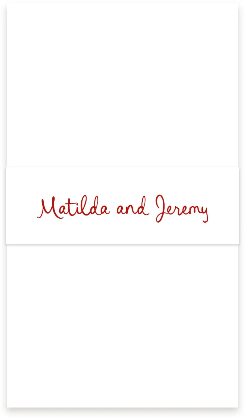 This is a 1½" x 12" Vellum Band called Love Birds printed in full color