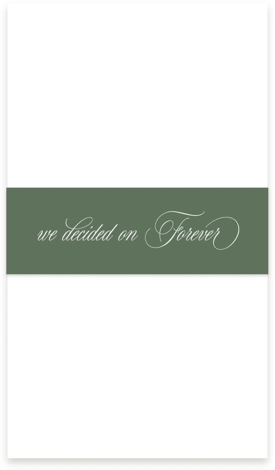 This is a 1½" x 12" Vellum Band called Elegant Frame printed in full color