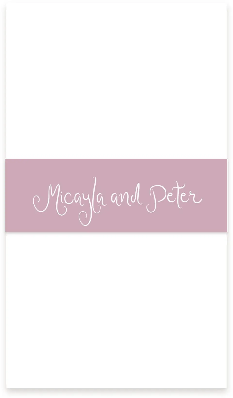 This is a 1½" x 12" Vellum Band called The Micayla printed in full color