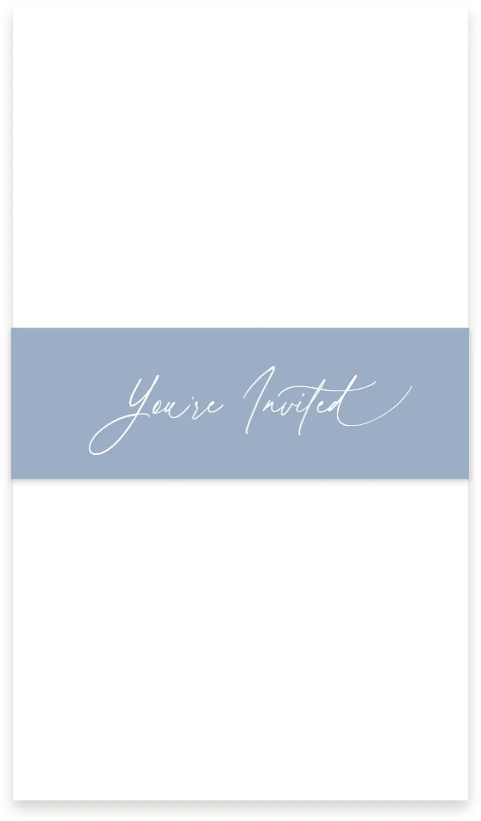 This is a 1½" x 12" Vellum Band called Blue Blossoms printed in full color