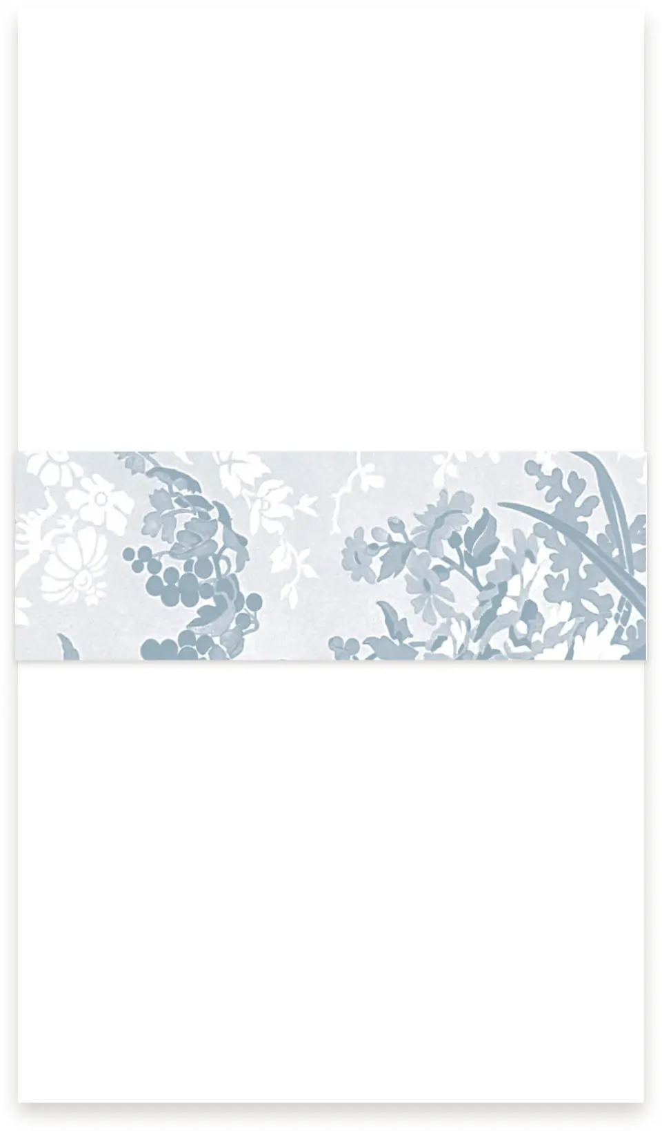 This is a 1½" x 12" Vellum Band called The Victoria printed in full color