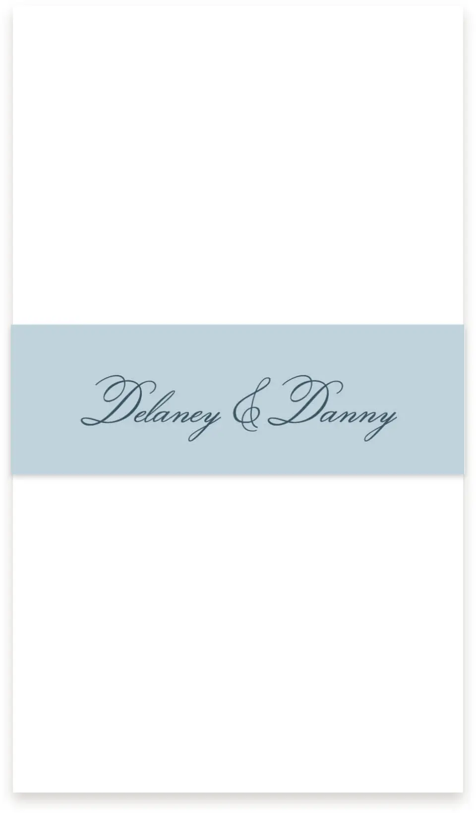 This is a 1½" x 12" Vellum Band called Garden of Vows printed in full color