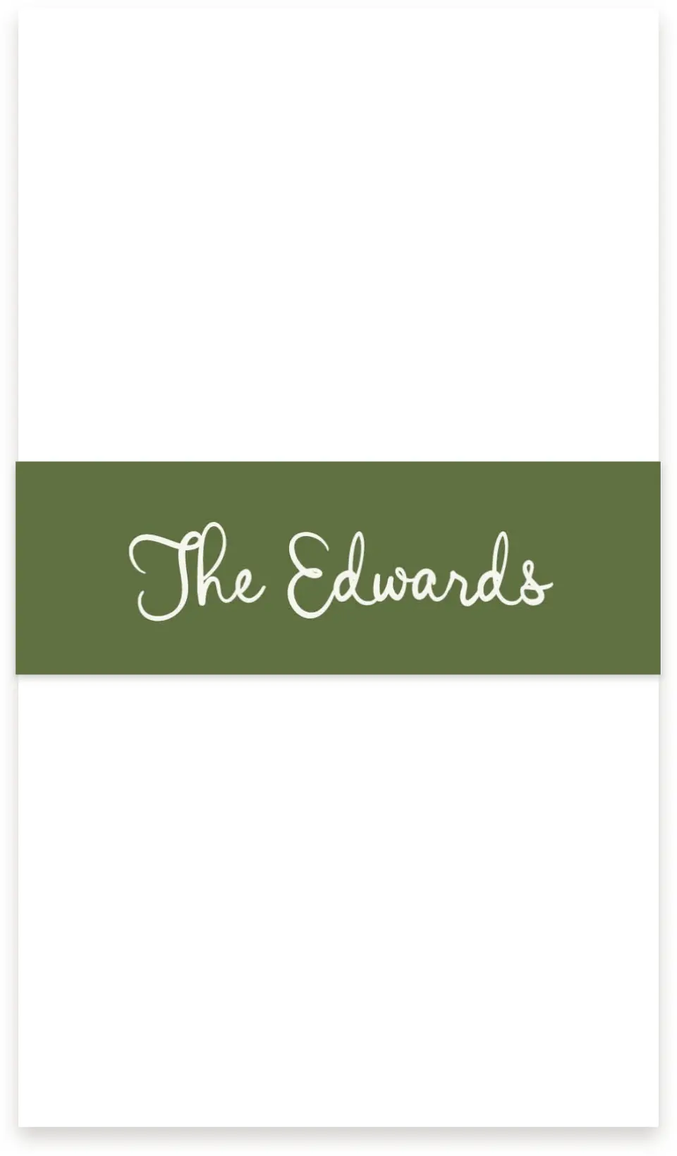 This is a 1½" x 12" Vellum Band called Sweet Woodland printed in full color