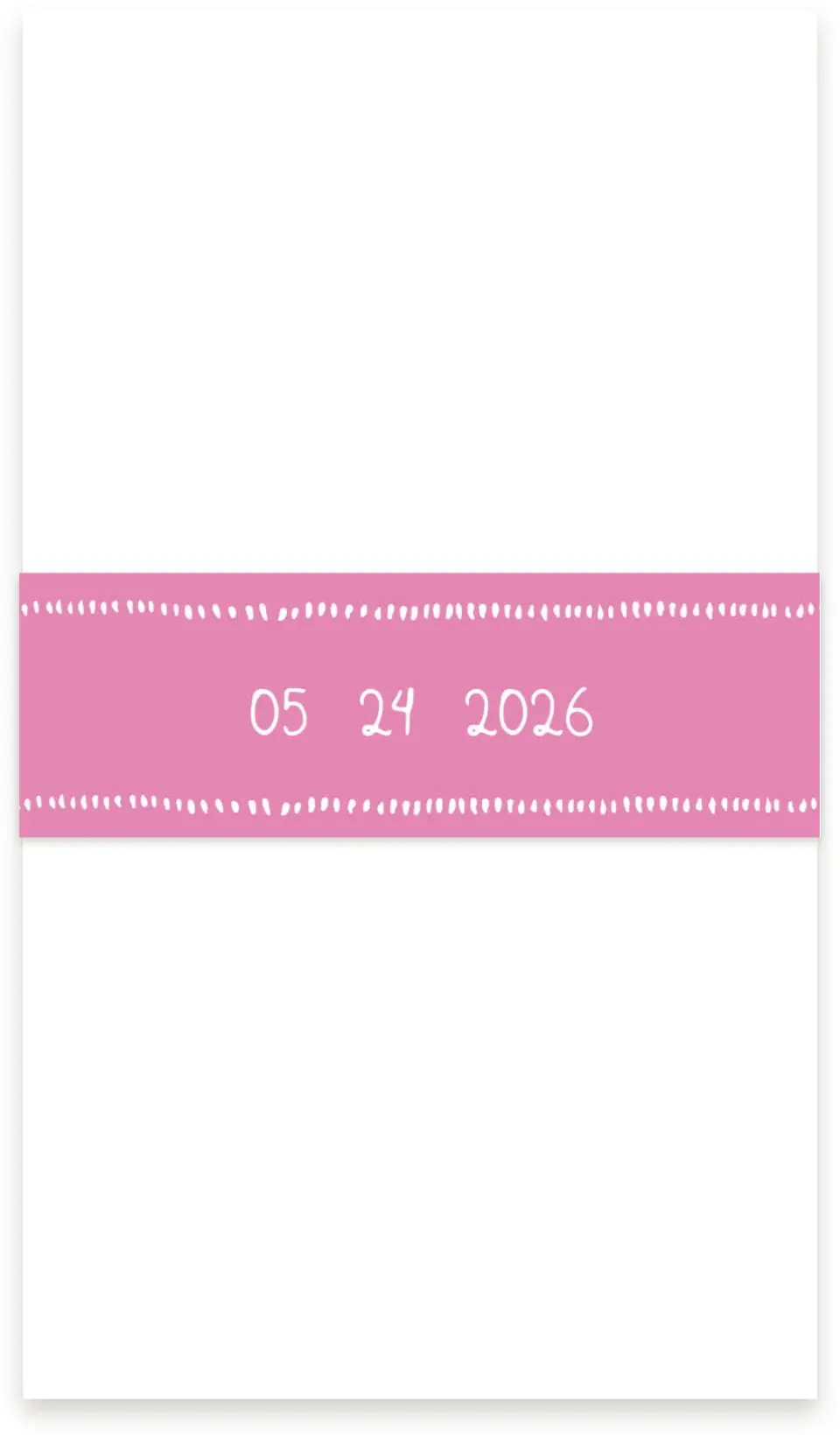 This is a 1½" x 12" Vellum Band called Swan Love printed in full color