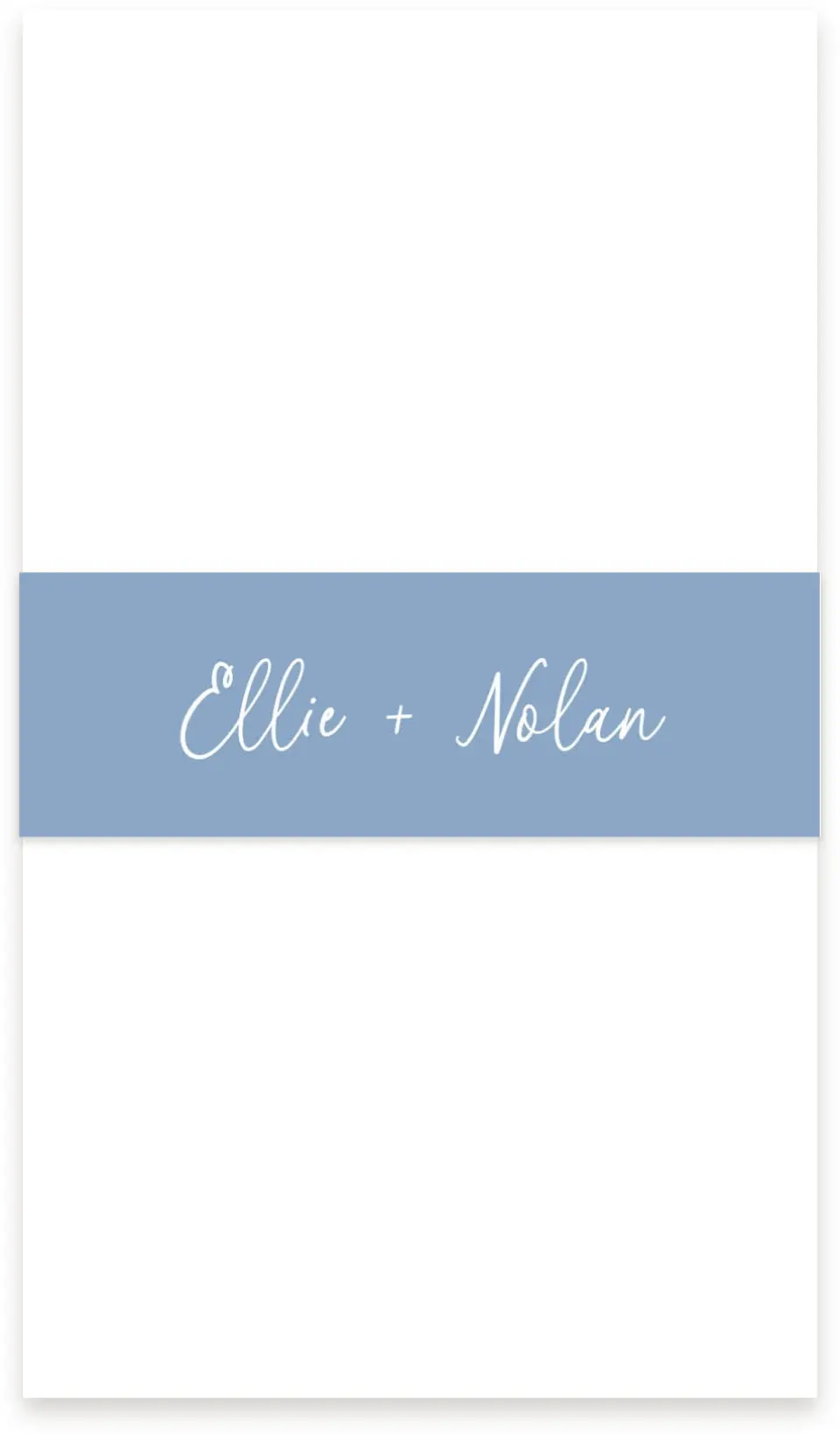This is a 1½" x 12" Vellum Band called Wave of Love printed in full color