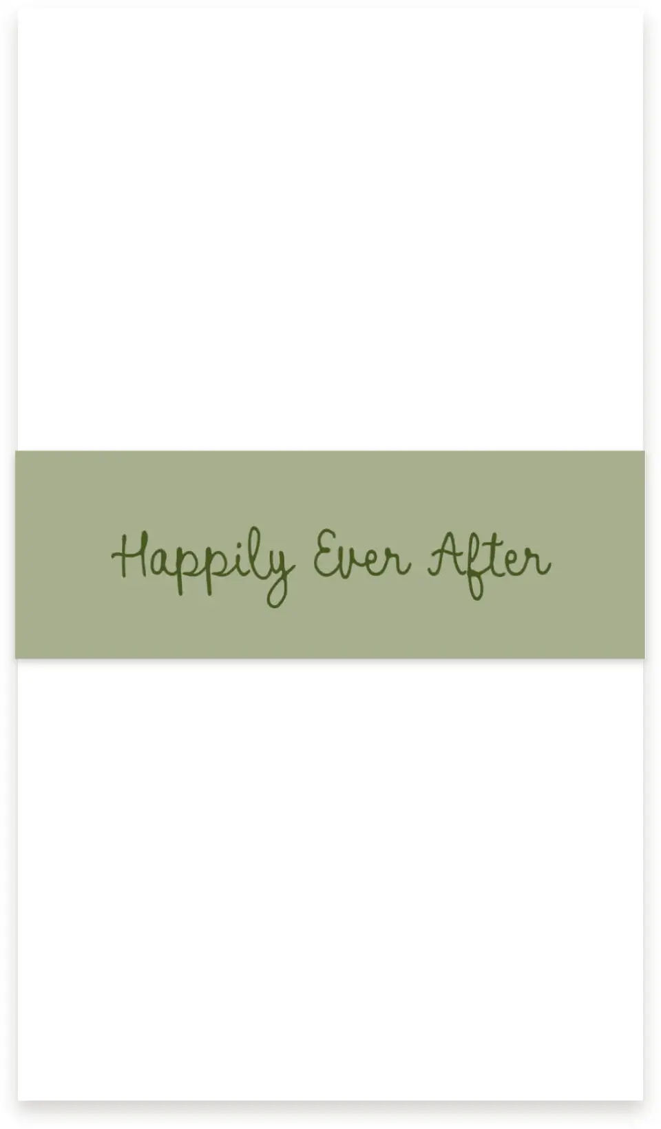 This is a 1½" x 12" Vellum Band called Evergreen Elegance printed in full color
