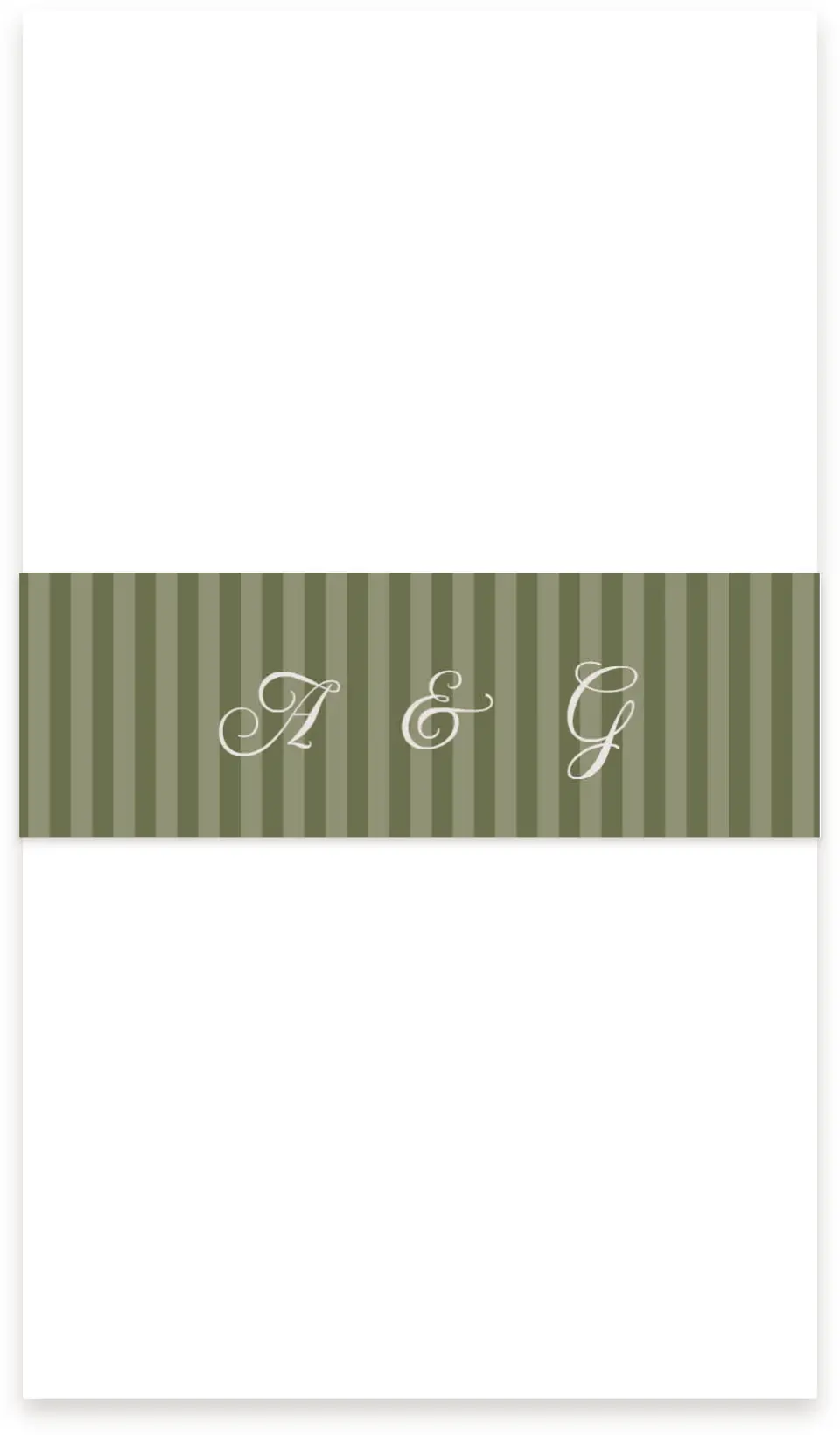 This is a 1½" x 12" Vellum Band called Meadow of Merriment printed in full color