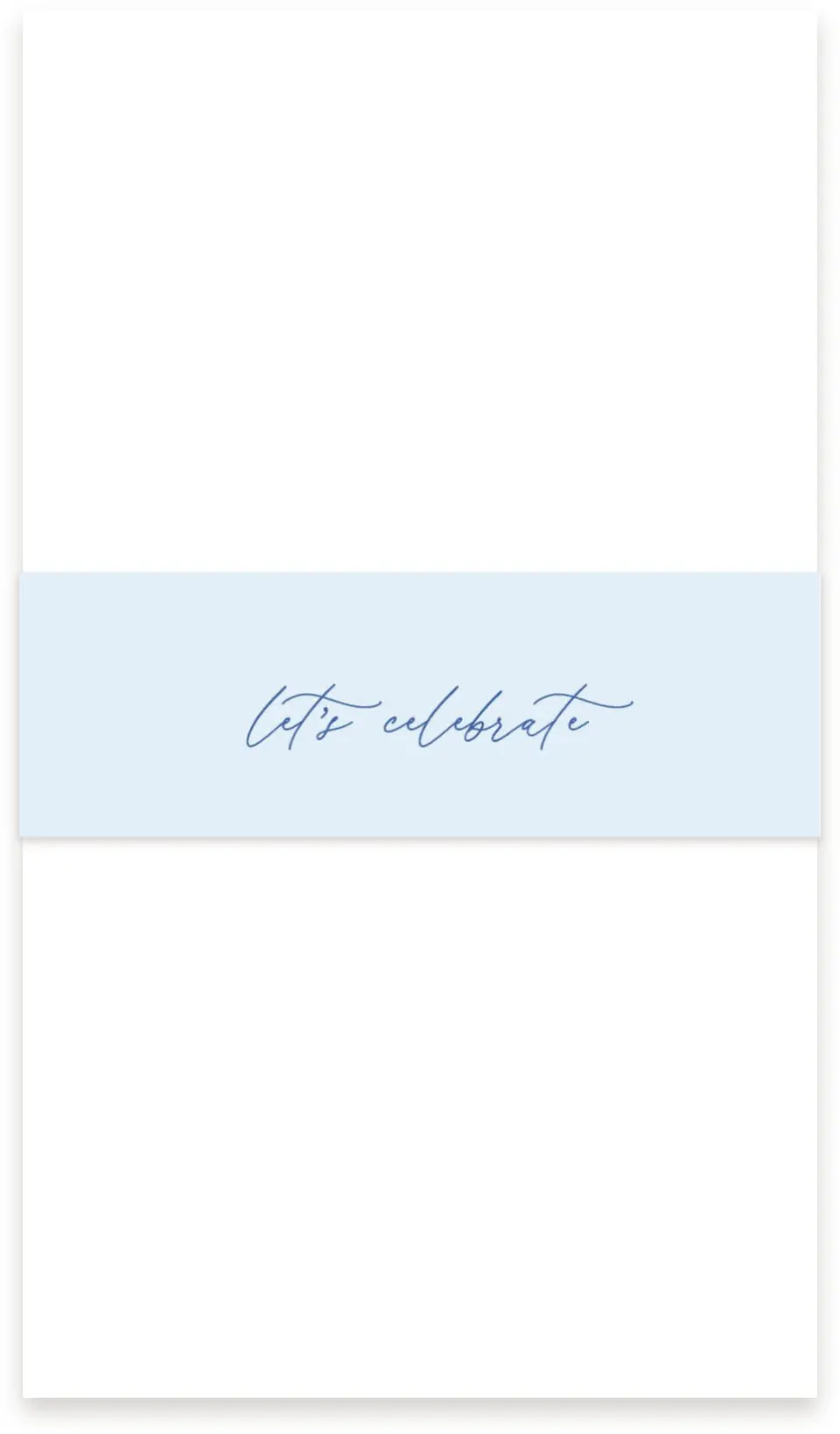 This is a 1½" x 12" Vellum Band called Forever and Ever printed in full color