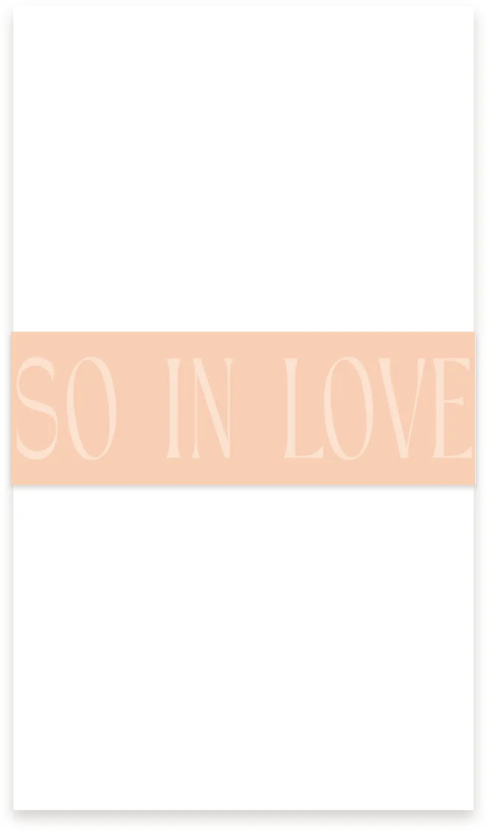 This is a 1½" x 12" Vellum Band called Lovey-Dovey printed in full color