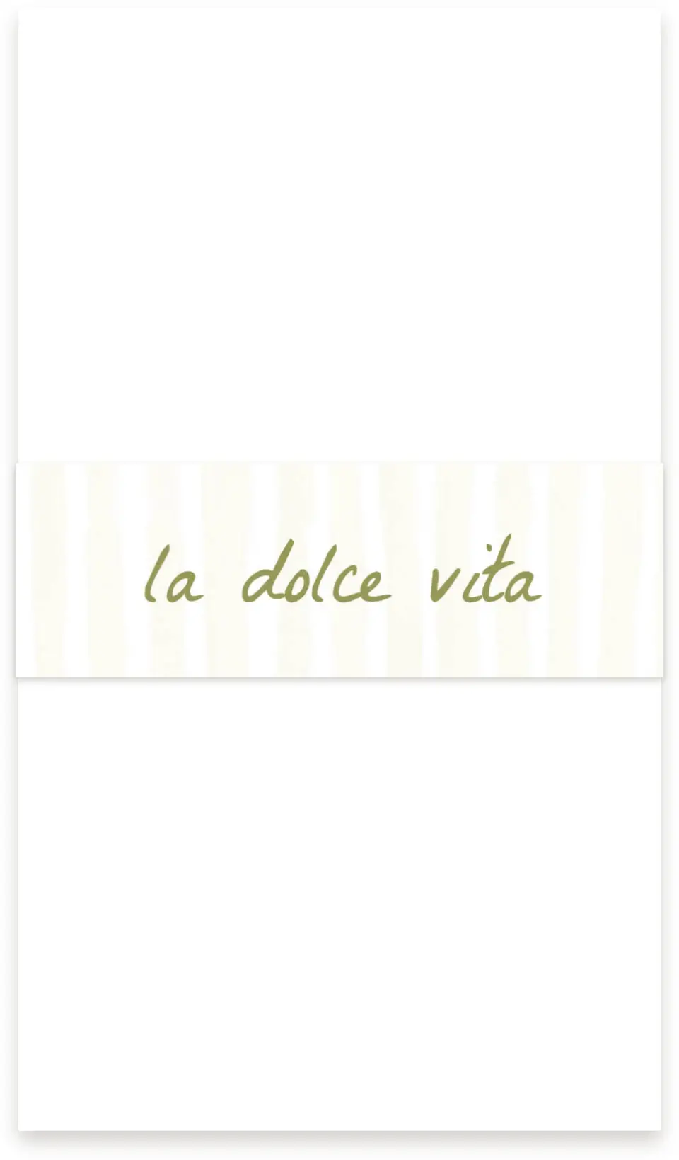 This is a 1½" x 12" Vellum Band called Positano Daydream printed in full color