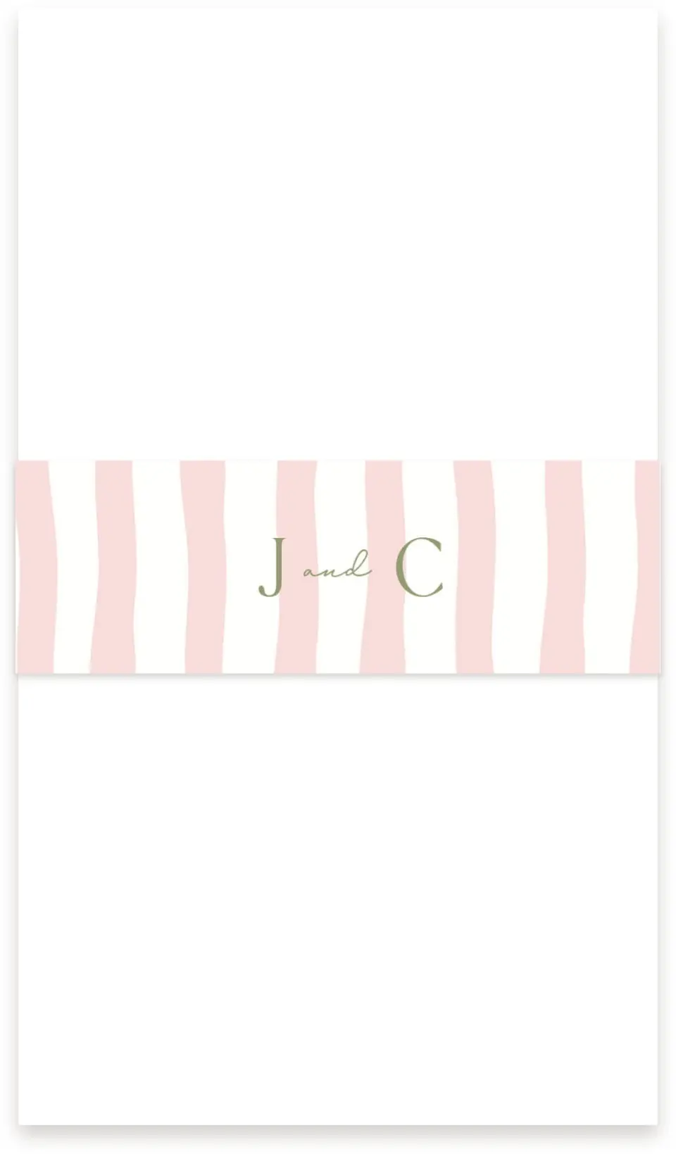 This is a 1½" x 12" Vellum Band called The Jolene printed in full color