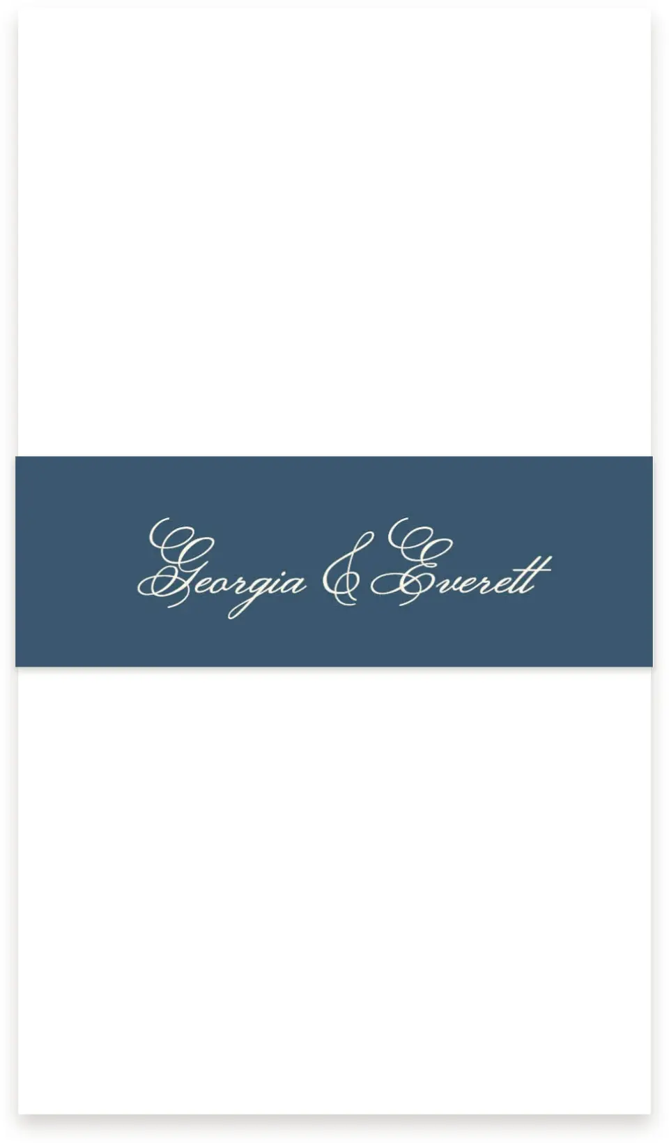 This is a 1½" x 12" Vellum Band called The Georgia printed in full color