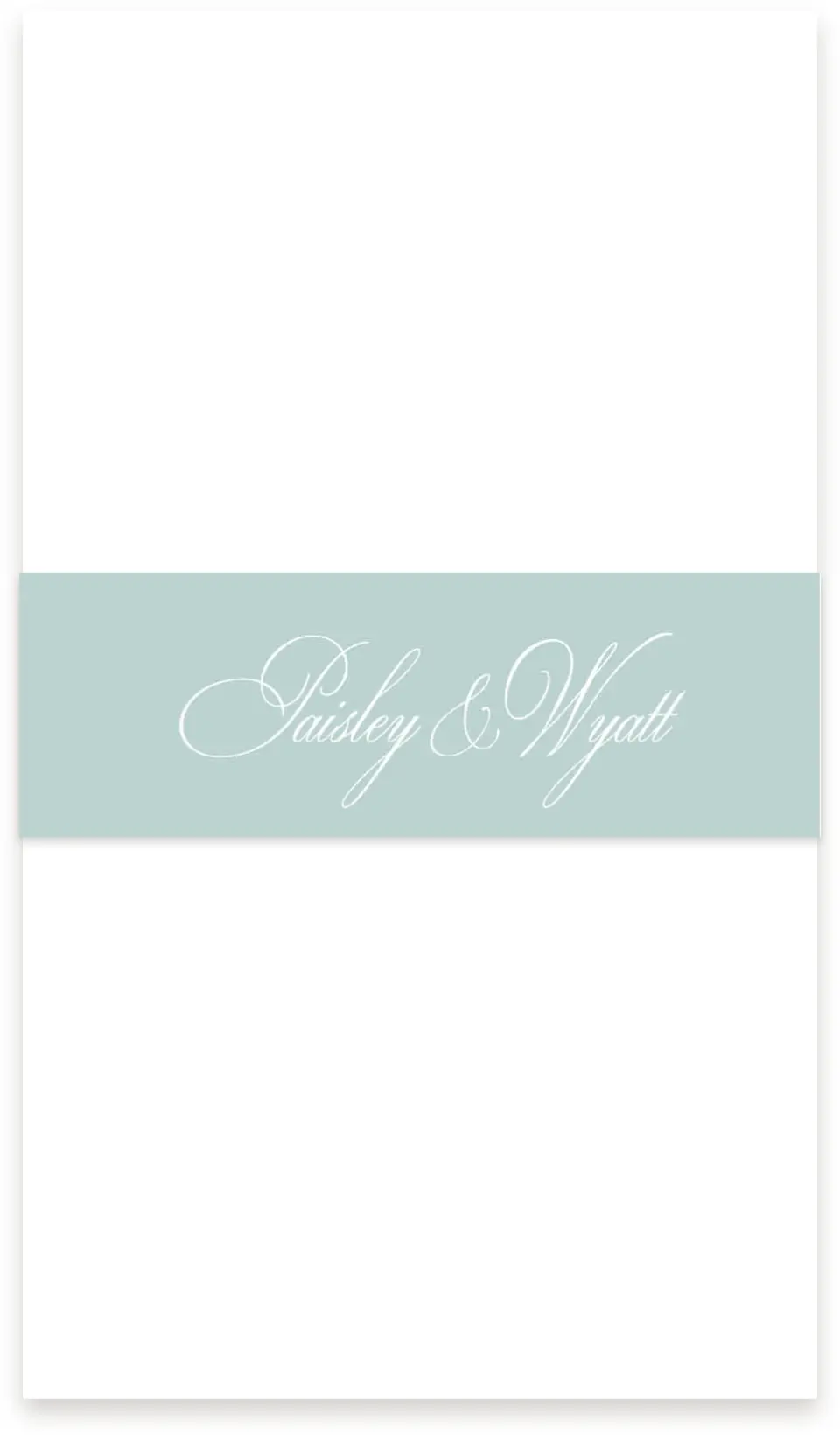 This is a 1½" x 12" Vellum Band called Kensington printed in full color