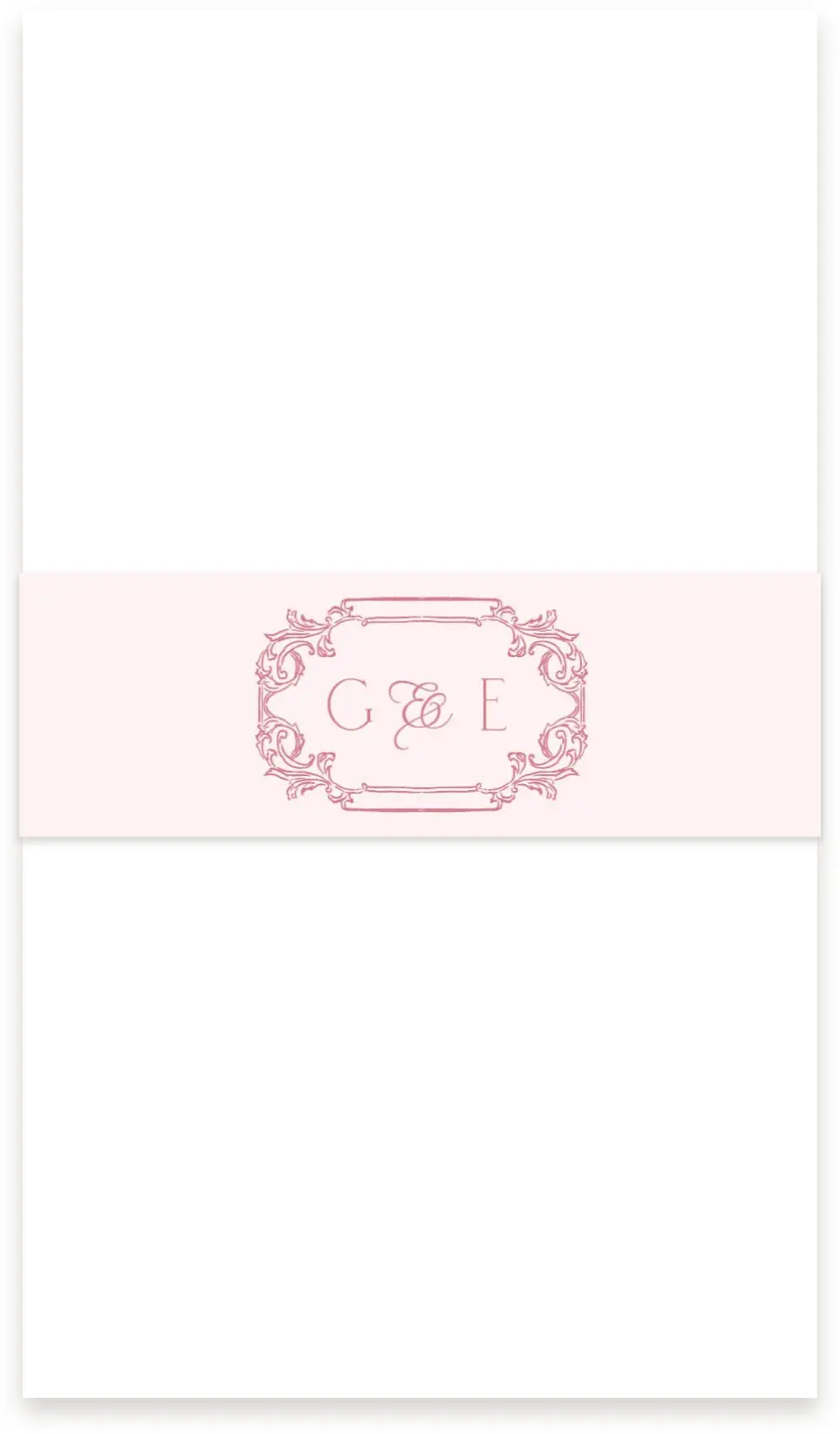 This is a 1½" x 12" Vellum Band called Nantucket printed in full color