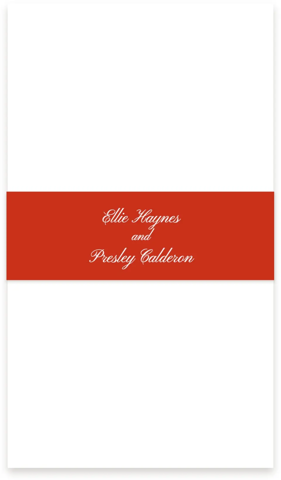 This is a 1½" x 12" Vellum Band called Heirloom Holly printed in full color
