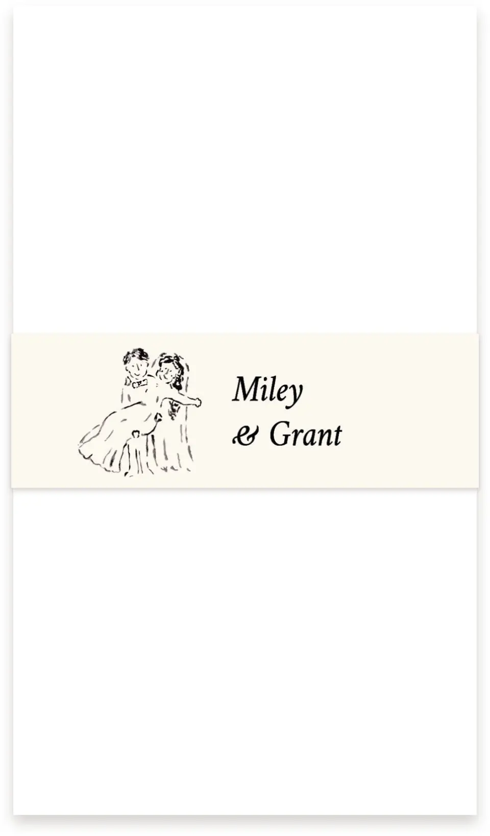 This is a 1½" x 12" Vellum Band called Mi Amor printed in full color