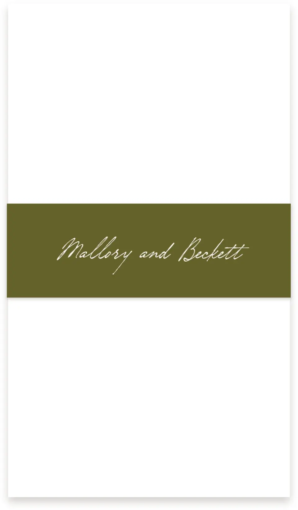 This is a 1½" x 12" Vellum Band called Ivyhill printed in full color