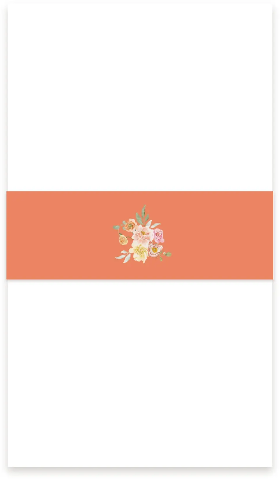 This is a 1½" x 12" Vellum Band called Forever Favorite printed in full color