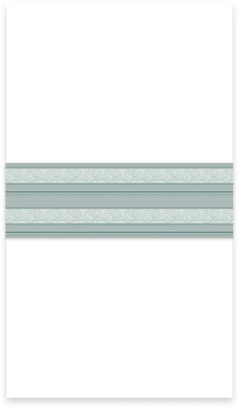 This is a 1½" x 12" Vellum Band called Delicate Vintage printed in full color