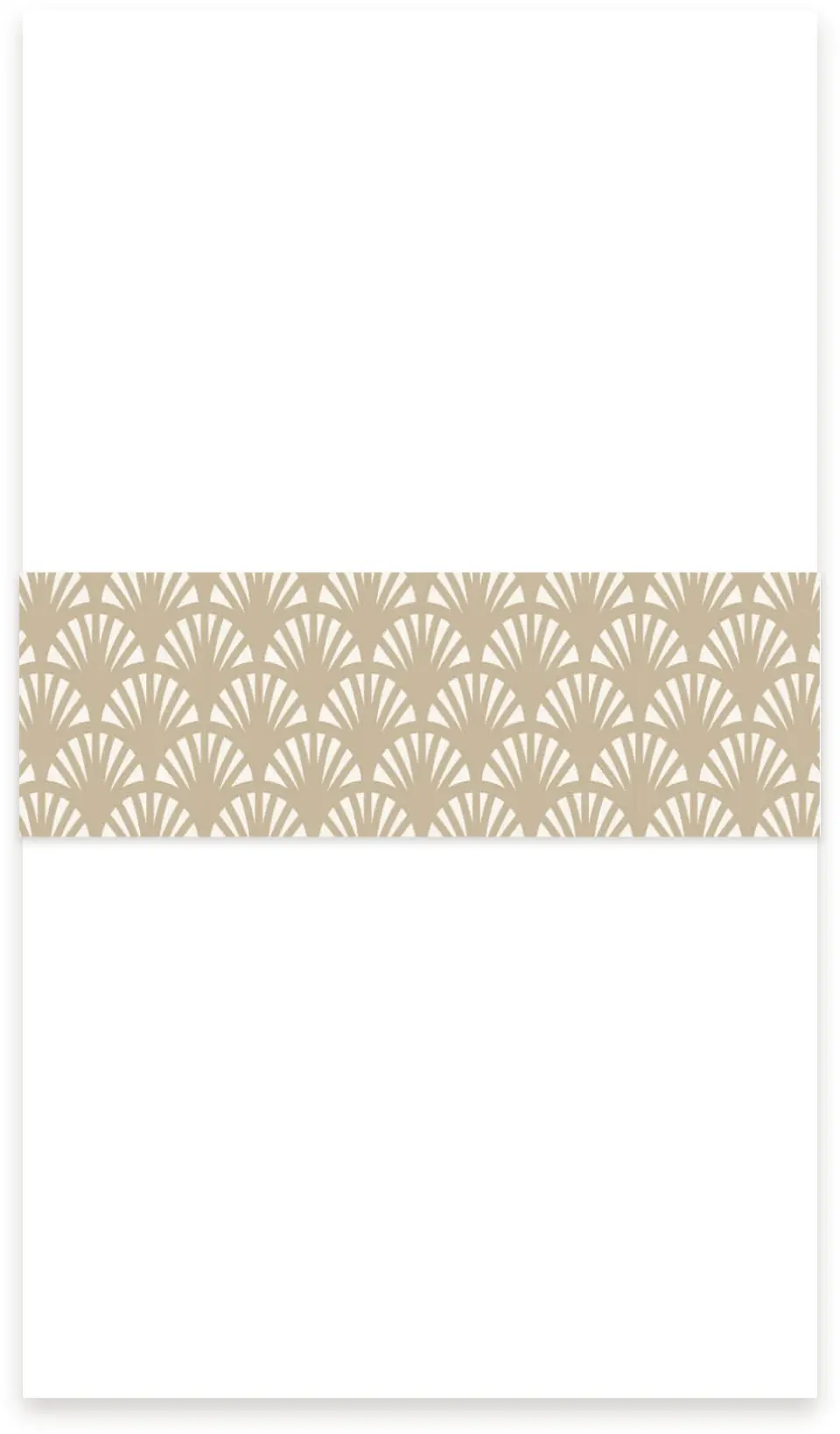 This is a 1½" x 12" Vellum Band called Elegant Shell printed in full color