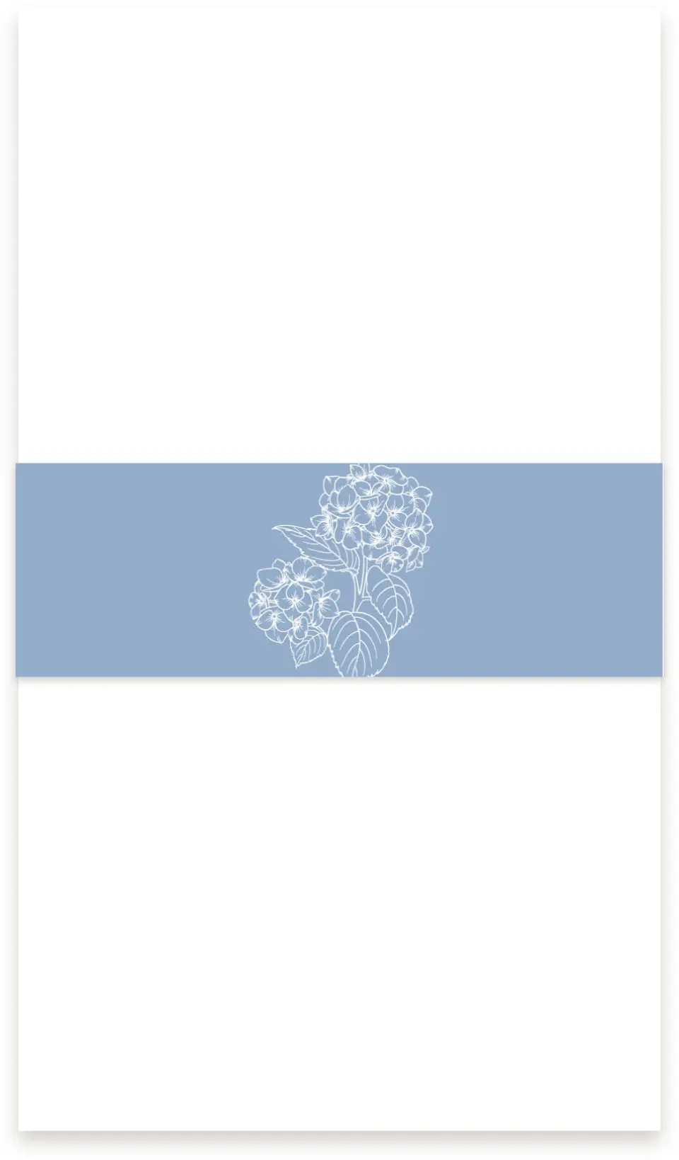 This is a 1½" x 12" Vellum Band called Woven Serenity printed in full color