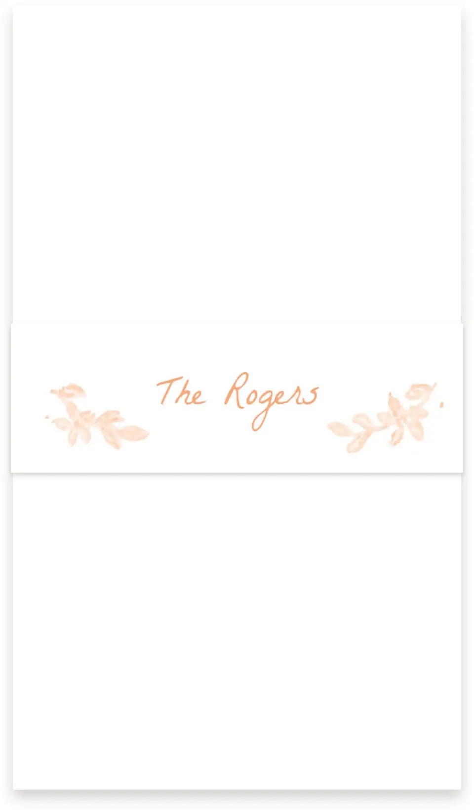 This is a 1½" x 12" Vellum Band called Ever After Blooms printed in full color
