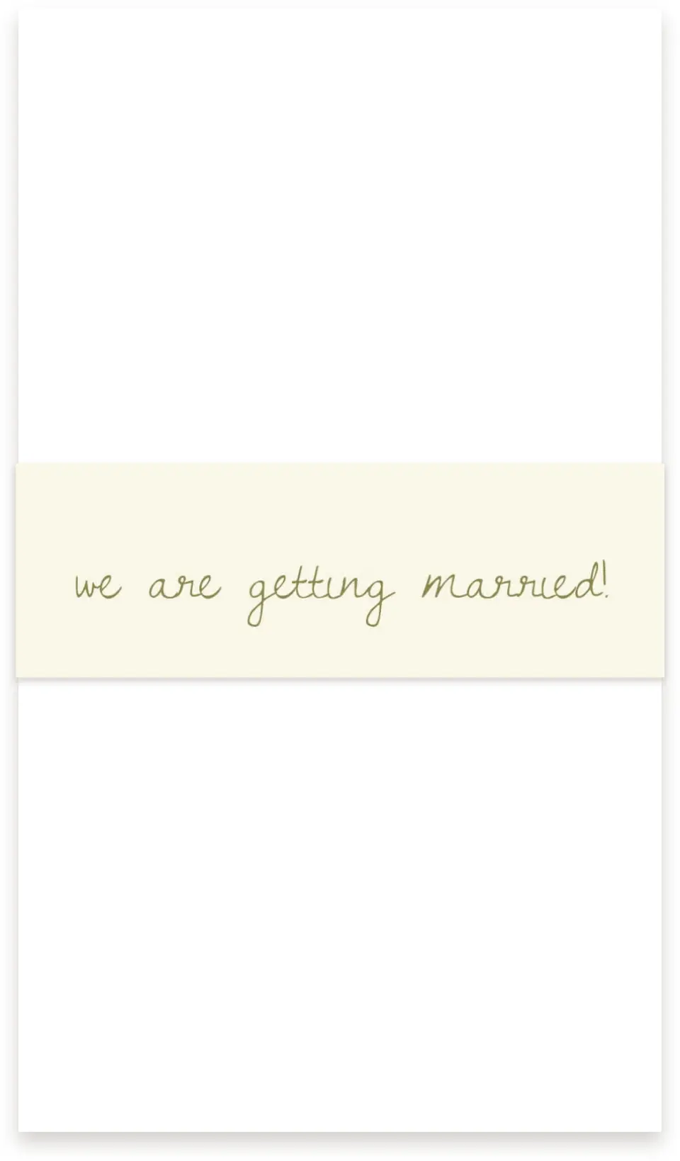 This is a 1½" x 12" Vellum Band called Soft Garden Vows printed in full color