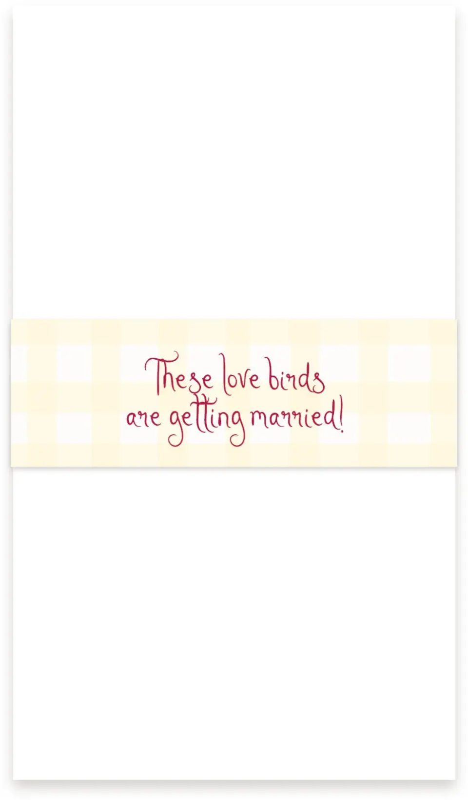This is a 1½" x 12" Vellum Band called Love Dove printed in full color