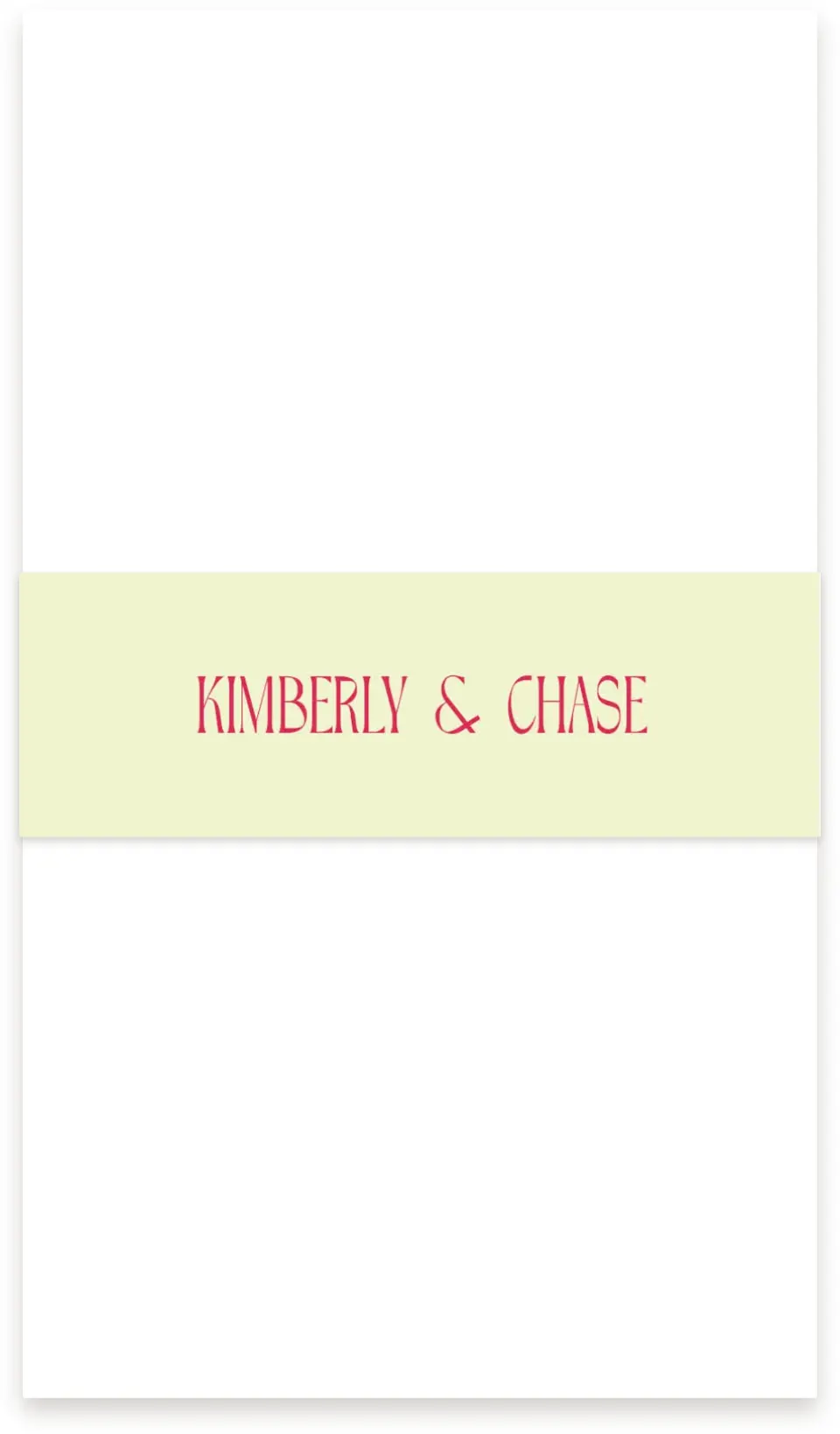 This is a 1½" x 12" Vellum Band called Nouveau Romance printed in full color