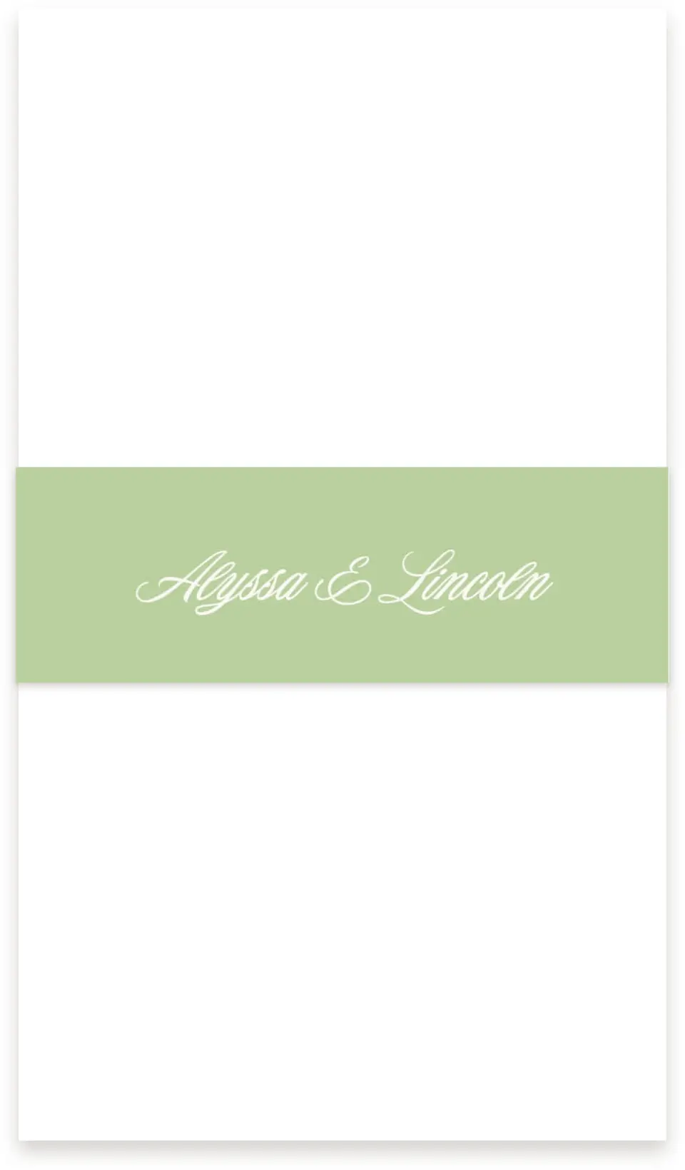 This is a 1½" x 12" Vellum Band called Gentle Garden printed in full color