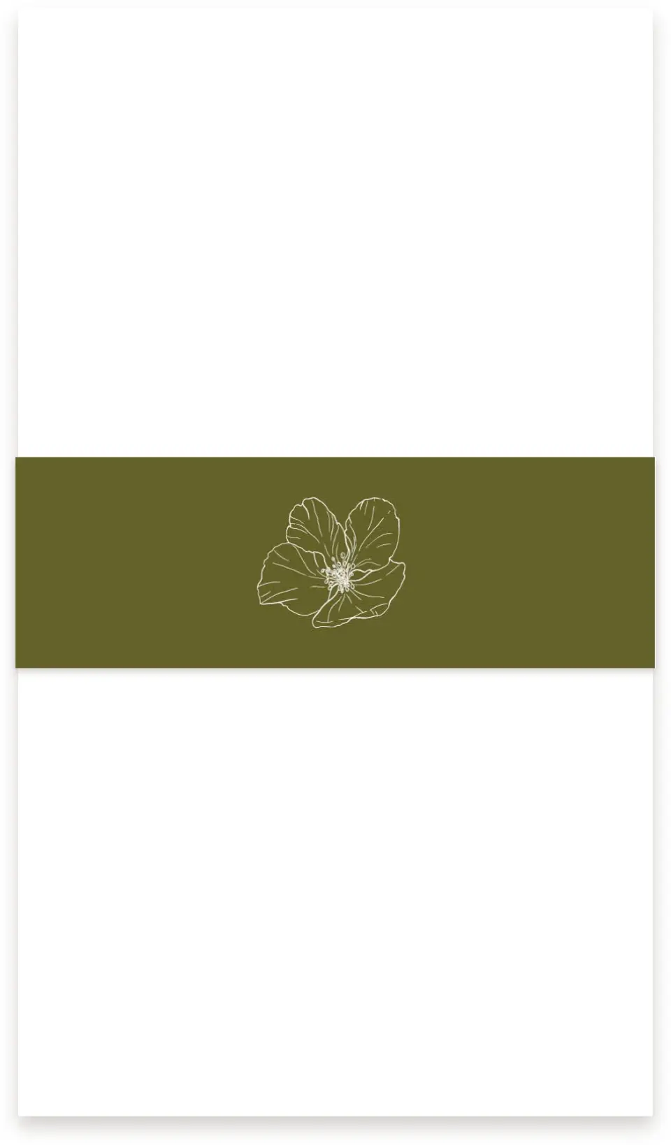 This is a 1½" x 12" Vellum Band called Delicate Love printed in full color