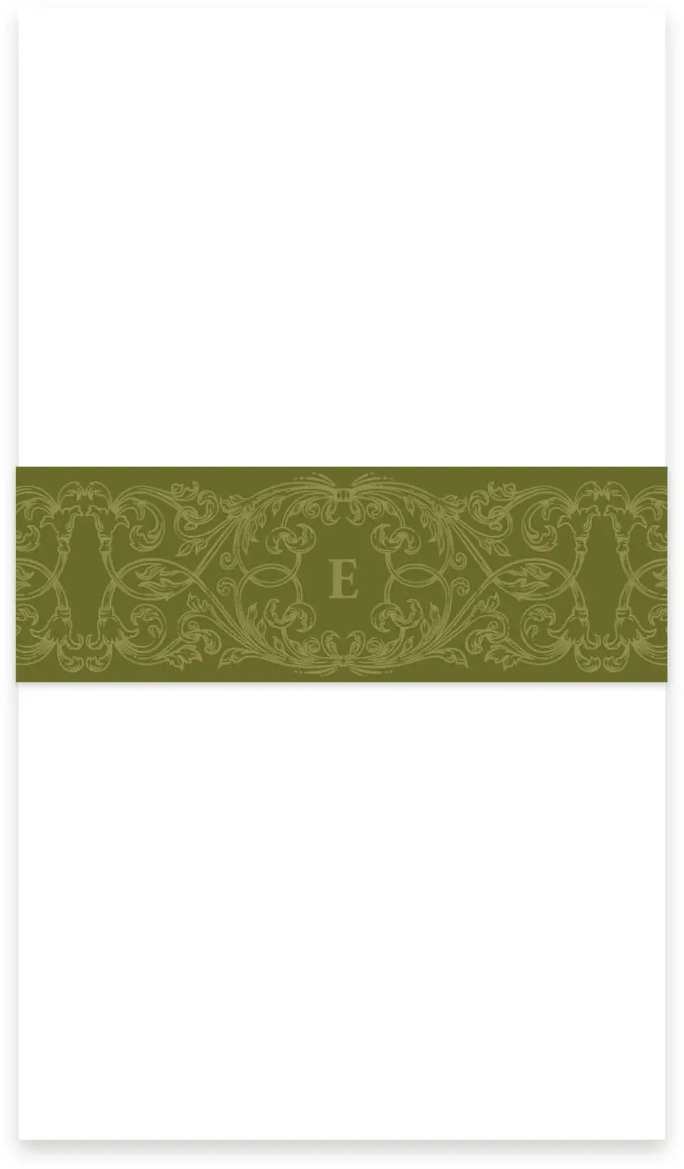 This is a 1½" x 12" Vellum Band called Victorian Aura printed in full color
