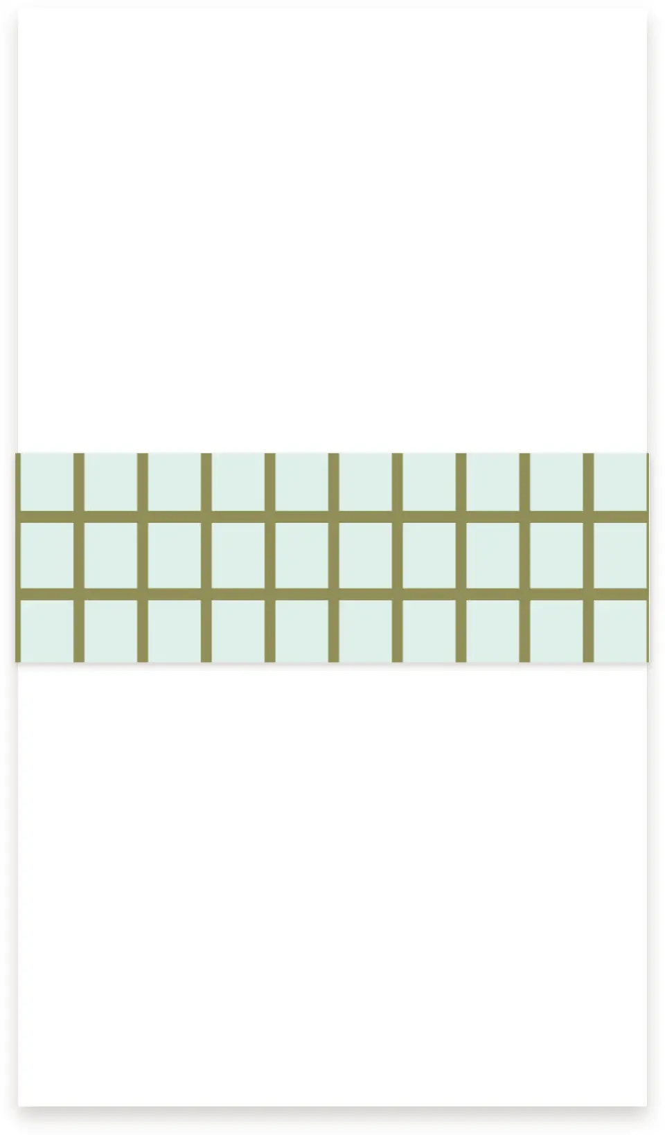 This is a 1½" x 12" Vellum Band called The Rosemary printed in full color