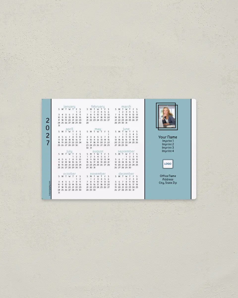 This is a 3.7" x 5.7" Full Magnet Calendar called Cottage Hues printed in full color with a Standard Gloss finish