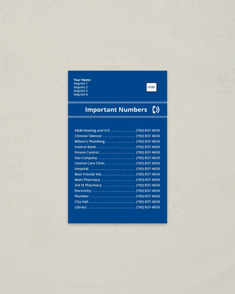 This is a 3.7" x 5.7" Directorie called Community Directory printed in full color with a Standard Gloss finish
