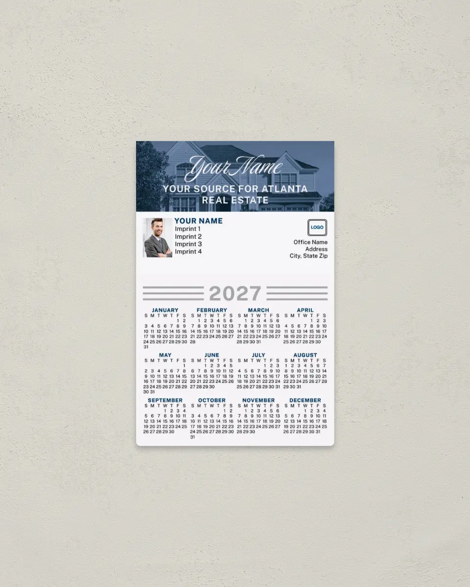 This is a 3.7" x 5.7" Full Magnet Calendar called Your Source printed in full color with a Standard Gloss finish