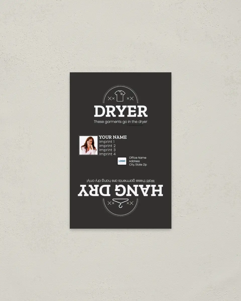 This is a  3.7" x 5.7" Magnet called Iconic Dryer printed in full color with a Standard Gloss finish
