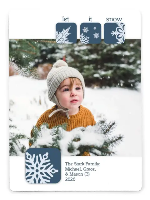 Snows a Fallin | Christmas Magnets