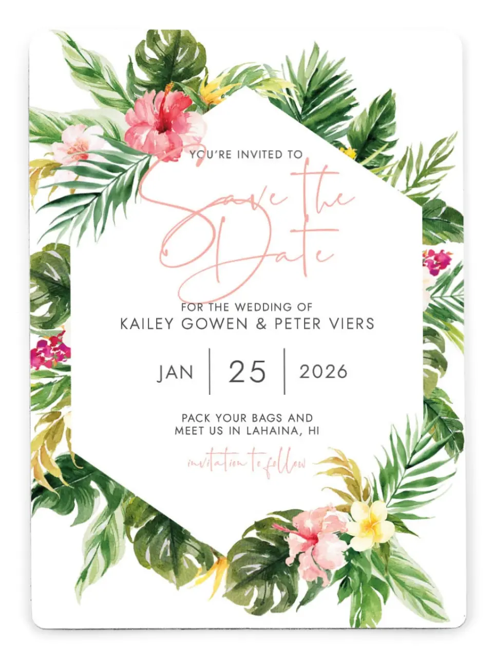 Perfect Paradise Save the Date Cards
