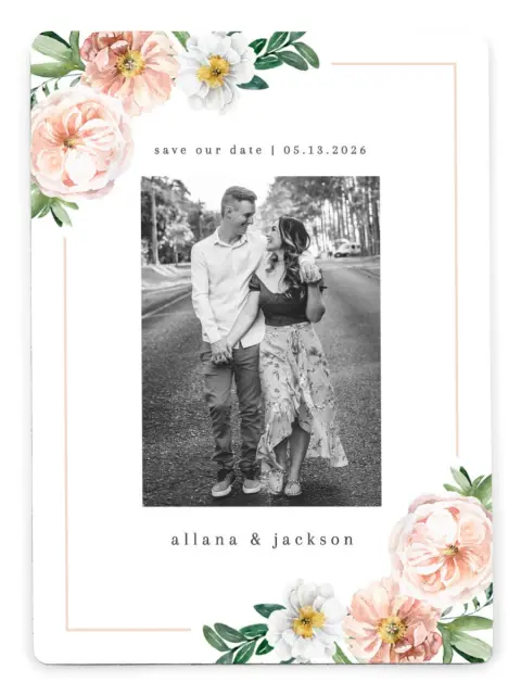 Delicate Florals | Save the Date Magnets