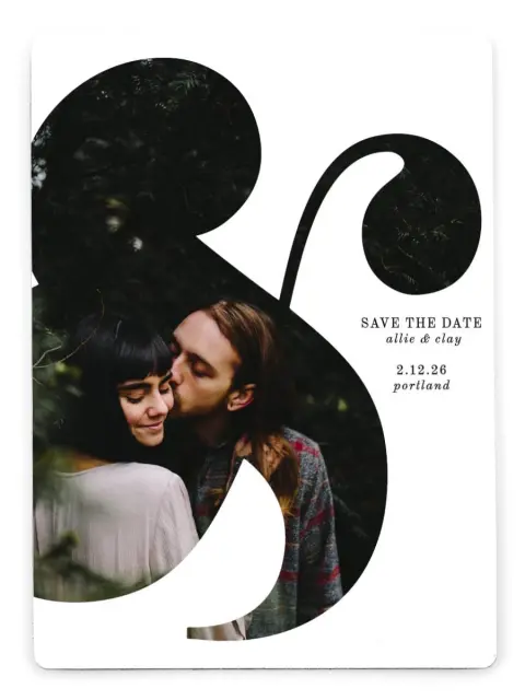 Bold Ampersand | Save the Date Magnets