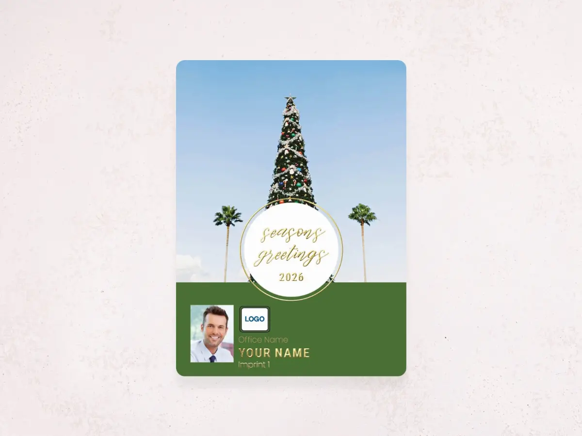 Christmas Card Magnet