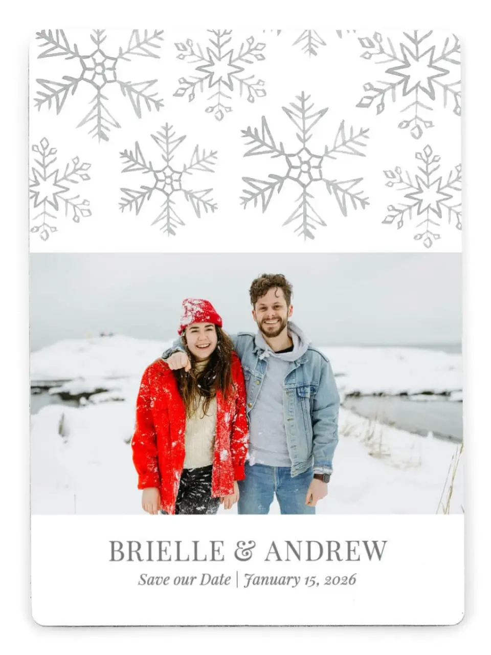 Sweet Snowflakes | Save the Date Magnets
