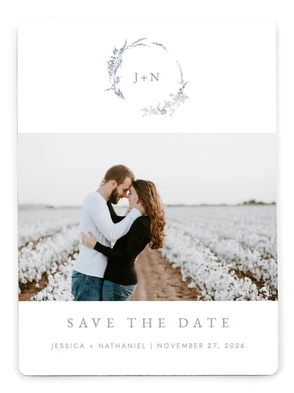 Dainty Wreath Save the Date Cards