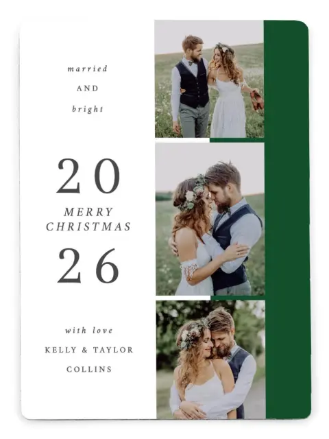 Married and Bright | Christmas Magnets