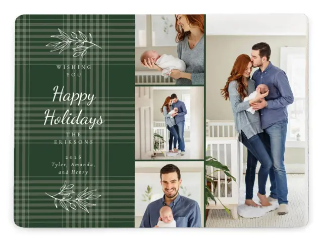 Holiday Plaid | Christmas Magnets
